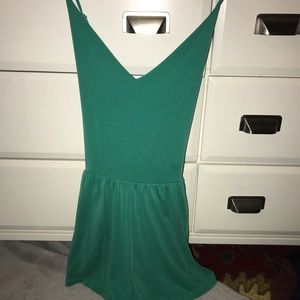 green F21 romper